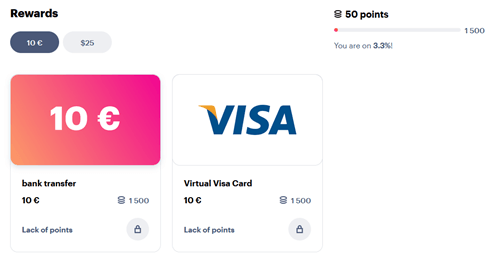 YouGov reward options
