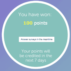 A win on the Toluna Wheel