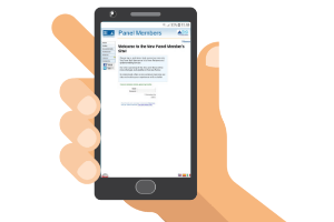 Brand Institute Surveys website on mobile