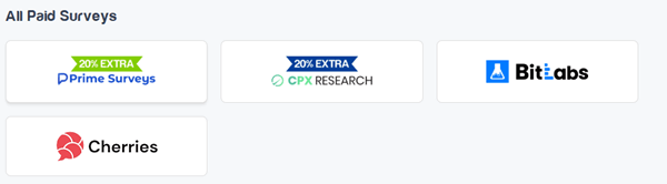 Paid surveys on Superpay.me