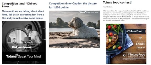 Examples of contests on Toluna