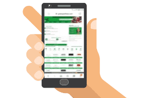 Green Panthera website on a phone