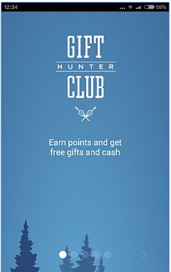 The old Gift Hunter Club app