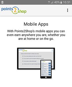 The old Points2Shop app, removed after the 2021 update