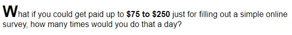 LegitPaidOnlineSurveys.com claim about pay per survey