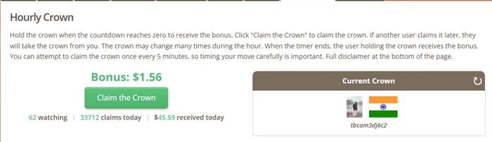 TimeBucks hourly crown