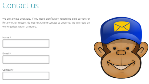 Surveyeah support contact form