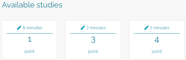 Surveyeah surveys with reward and length
