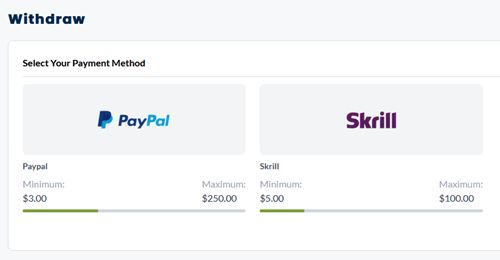 OfferNation payout options