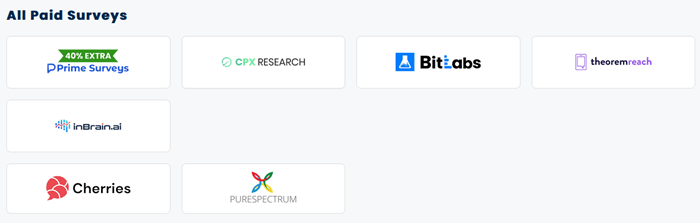 The OfferNation survey portals