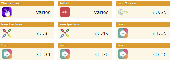 NeoBux surveys overview