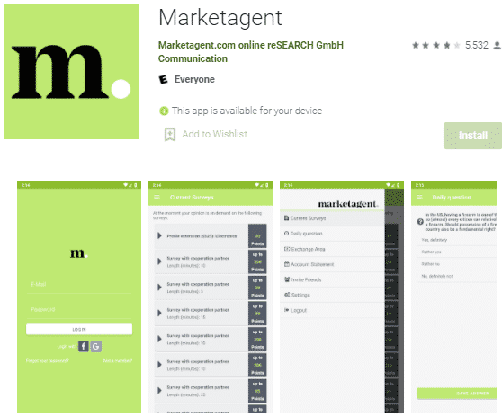 MarketAgent app