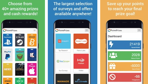 PointsPrizes app, no longer available