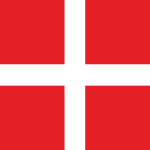 denmark flag button