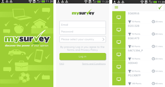 The MySurvey app