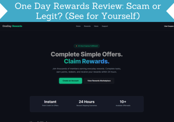 header for one day rewards review