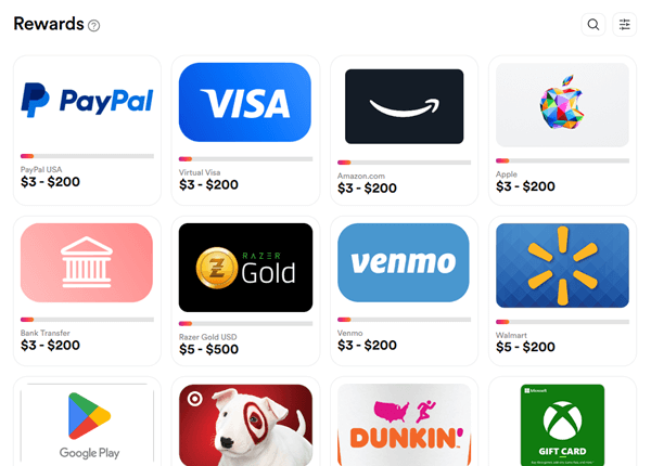 GrabPoints payout options