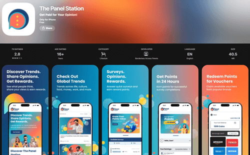 The Panel Station app