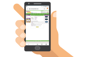SurveysEmail on a mobile phone