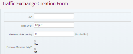Traffic exchange on Scarlet Clicks