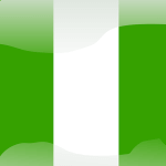 nigeria flag button