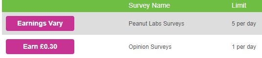 Examples of InboxPounds surveys