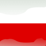 poland flag button