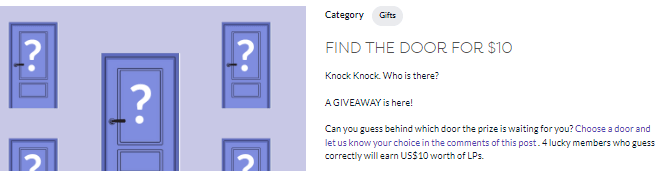 Free contests in the LifePoints Community tab