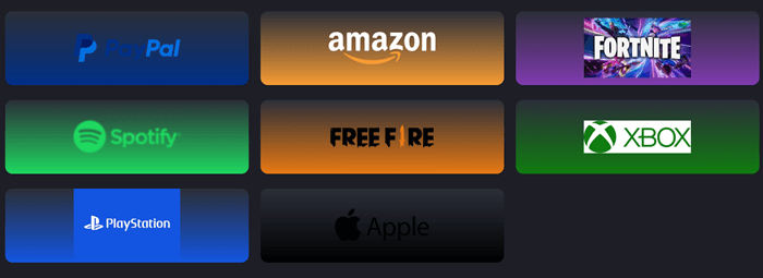 Some of the reward options on GPTbee
