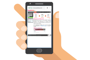 Panelbase website on a phone