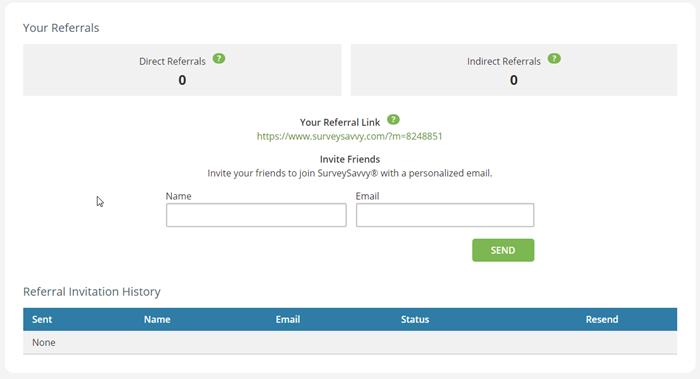 The SurveySavvy referral program