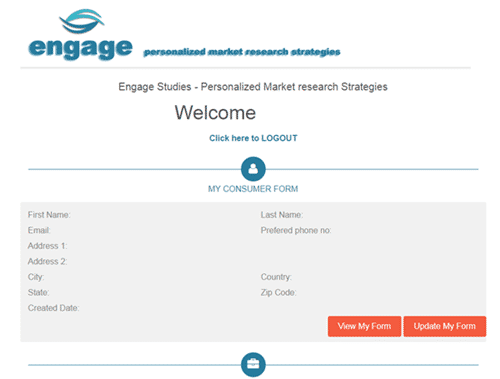 Engage In Depth member dashboard
