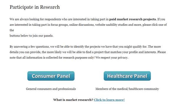 Engage In Depth consumer and healthcare panels