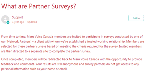 Maru Voice Canada partner surveys