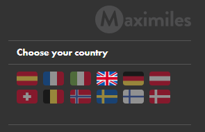 Countries you can choose on Maximiles