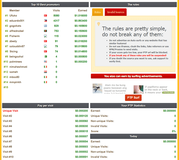 Paid To Promote on GoldenClix