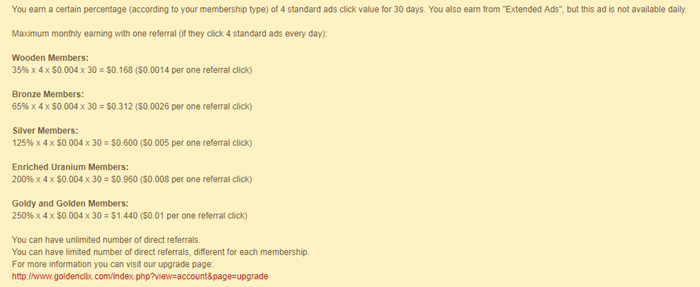 GoldenClix referral program