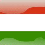 hungary flag button