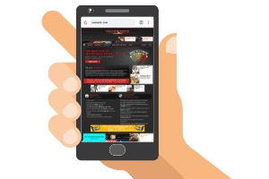 Twickerz in a mobile browser