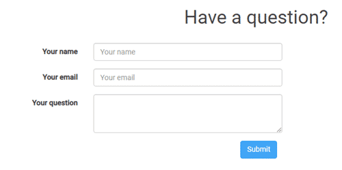 Curious Cat contact form