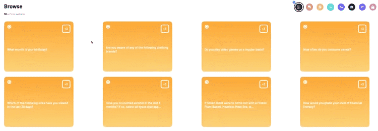 CrowdTap profile questions