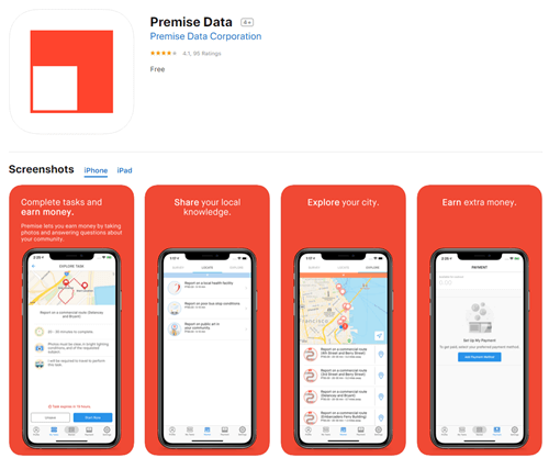 Premise app in the app stores