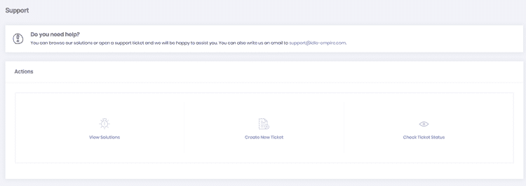 Idle-Empire support page