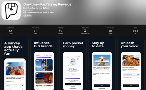 OnePulse app in the app stores