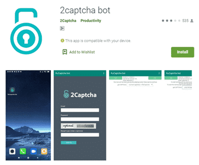 The 2Captcha app on Google Play