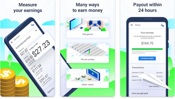 The Paidwork app
