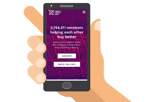 Mobile site of Home Tester Club