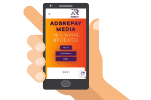 Ads Repay on a mobile browser