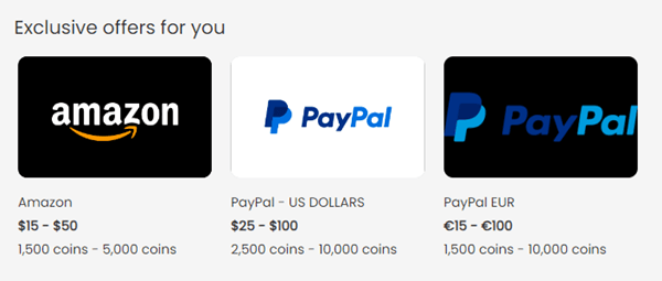 Poll Pay payout options