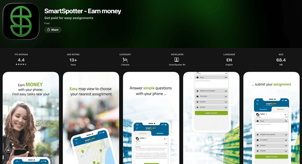SmartSpotter app for Android and iOS